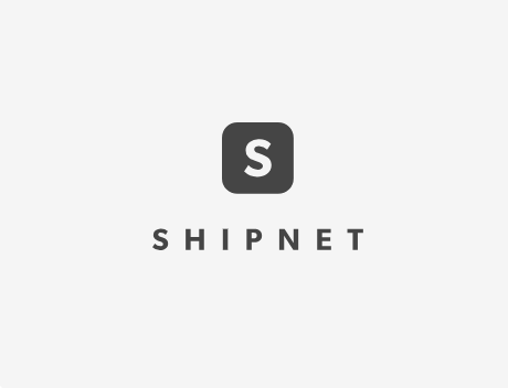 Shipnet Icon + Wordmark Black (Vertical, Filled)