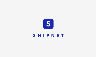 Shipnet Icon + Wordmark Blue (Vertical, Pass)
